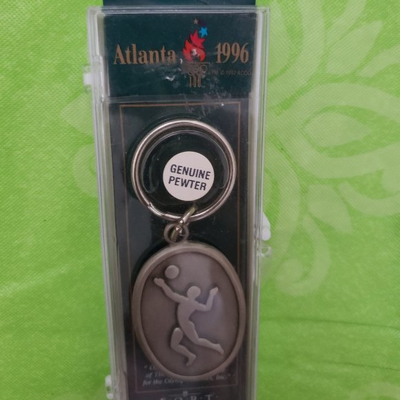 Vintage Accessories / Key & Card Holders Other - (3/$15)  Volleyball pewter keychain